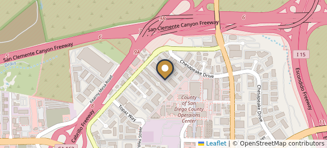 Map — San Diego datacenter